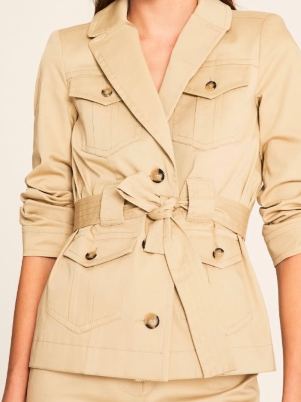 ba&sh Beige Lady Jacket Veste Muse, Size 3